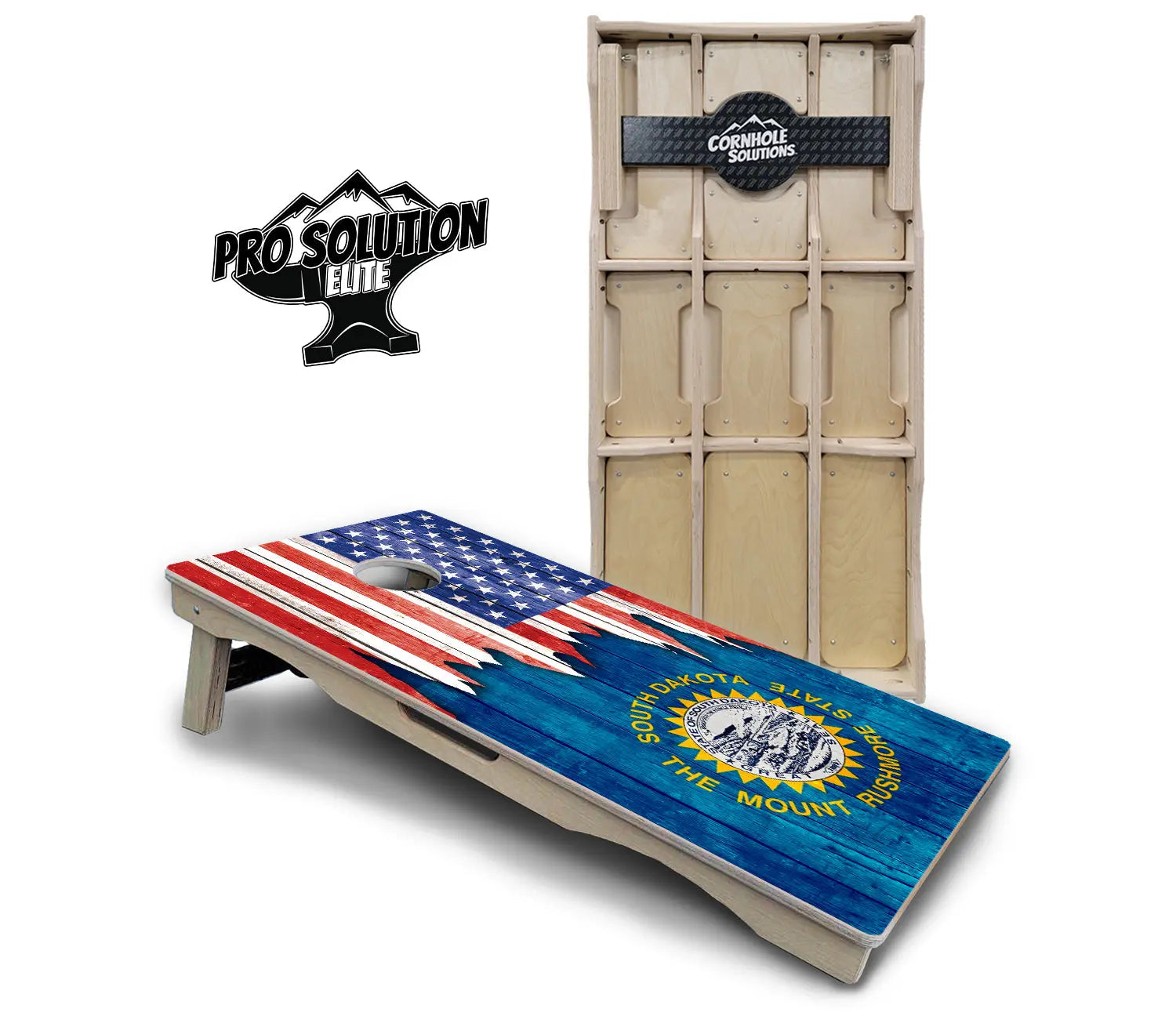 State Flag Designs South Dakota to Wyoming Cornhole Boards - Pro Solution Elite Series by Cornhole Solutions, Southern home decor detail photo 2