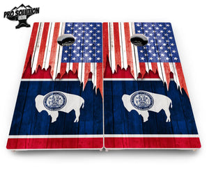 State Flag Designs South Dakota to Wyoming Cornhole Boards - Pro Solution Elite Series by Cornhole Solutions, Southern home decor detail photo 24