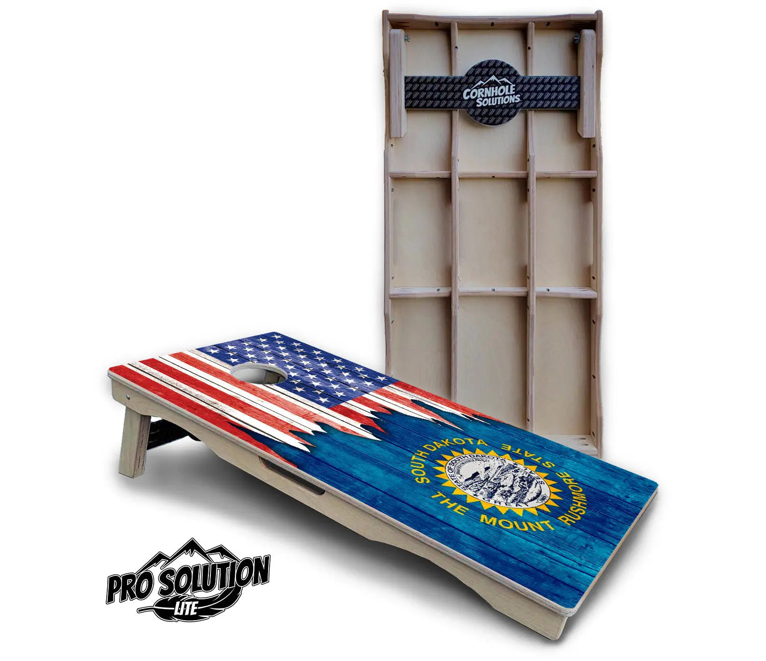 State Flag Designs South Dakota to Wyoming Cornhole Boards - Pro Solution Lite Series by Cornhole Solutions, Southern home decor detail photo 2
