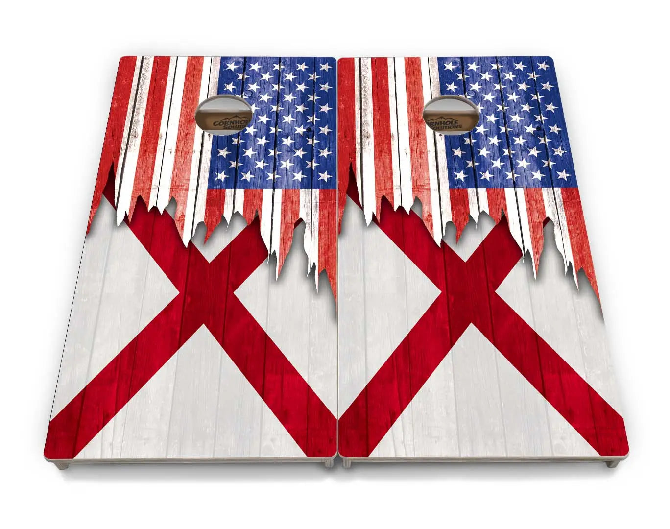 State Flags Alabama to Georgia Cornhole Boards - Professional Tournament Series
