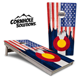 State Flags Alabama to Georgia Cornhole Boards - Professional Tournament Series
