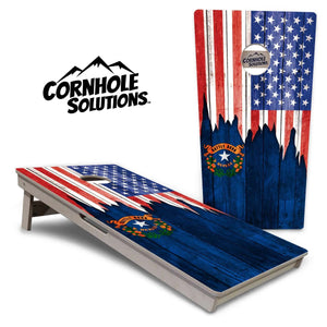 State Flags Massachusetts to New Jersey Cornhole Boards - Professional Tournament Series