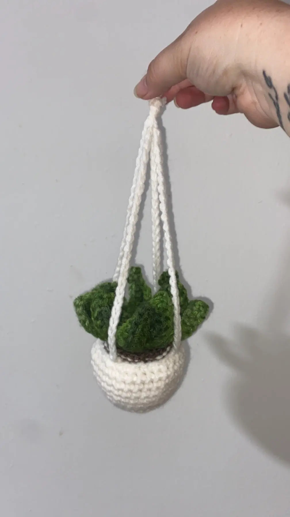 Crocheted Succulent Hanging Plant - Handmade Faux Succulent Decor from Main Street Collective.