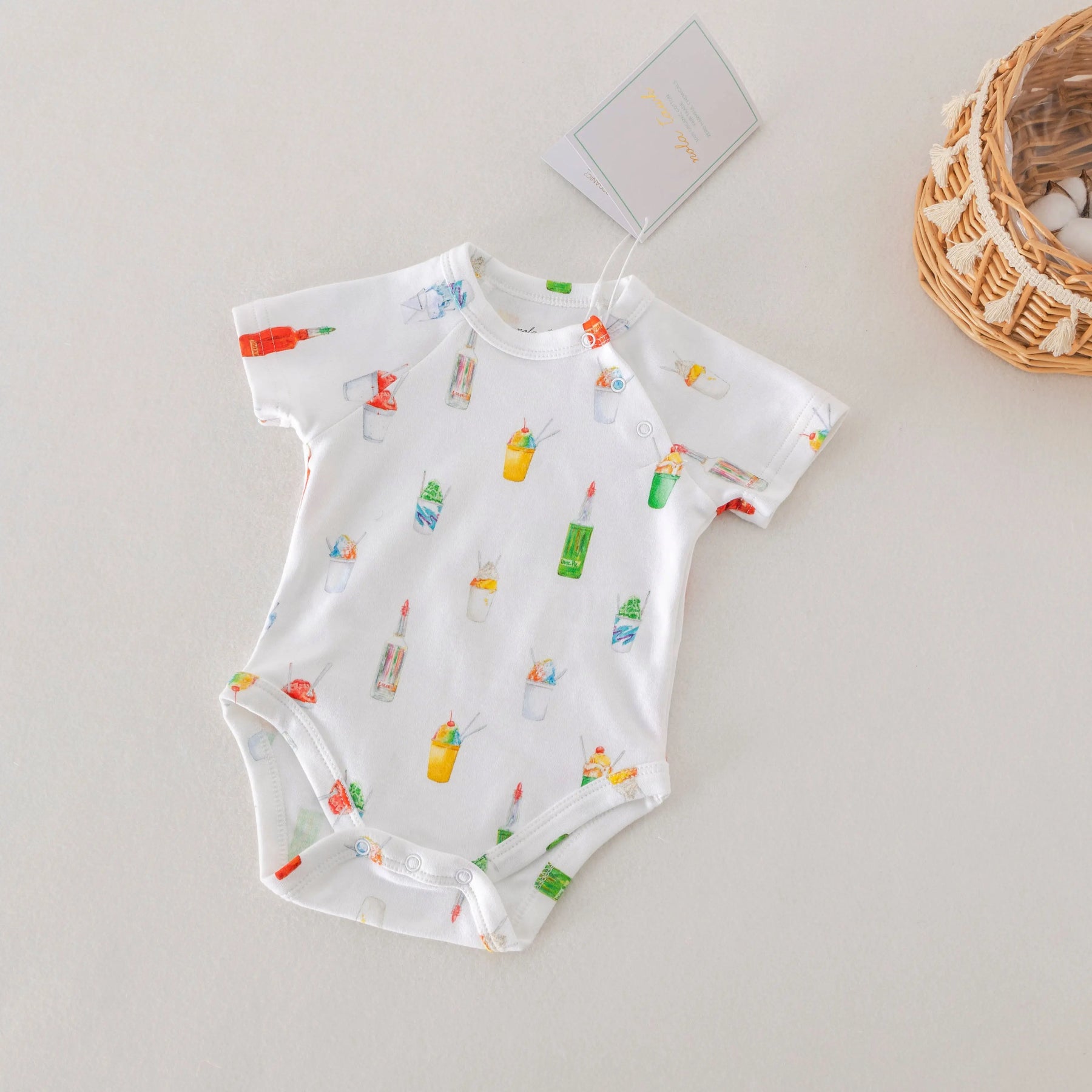 Sugar, Ice, & Everything Nice Organic Cotton Onesie by Nola Tawk, Southern lifestyle apparel detail photo 2