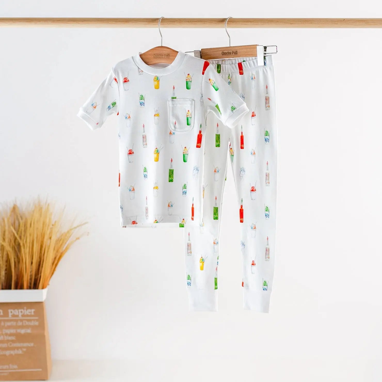 Sugar, Ice, & Everything Nice Organic Cotton Pajama Set by Nola Tawk, Southern food gift main product photo