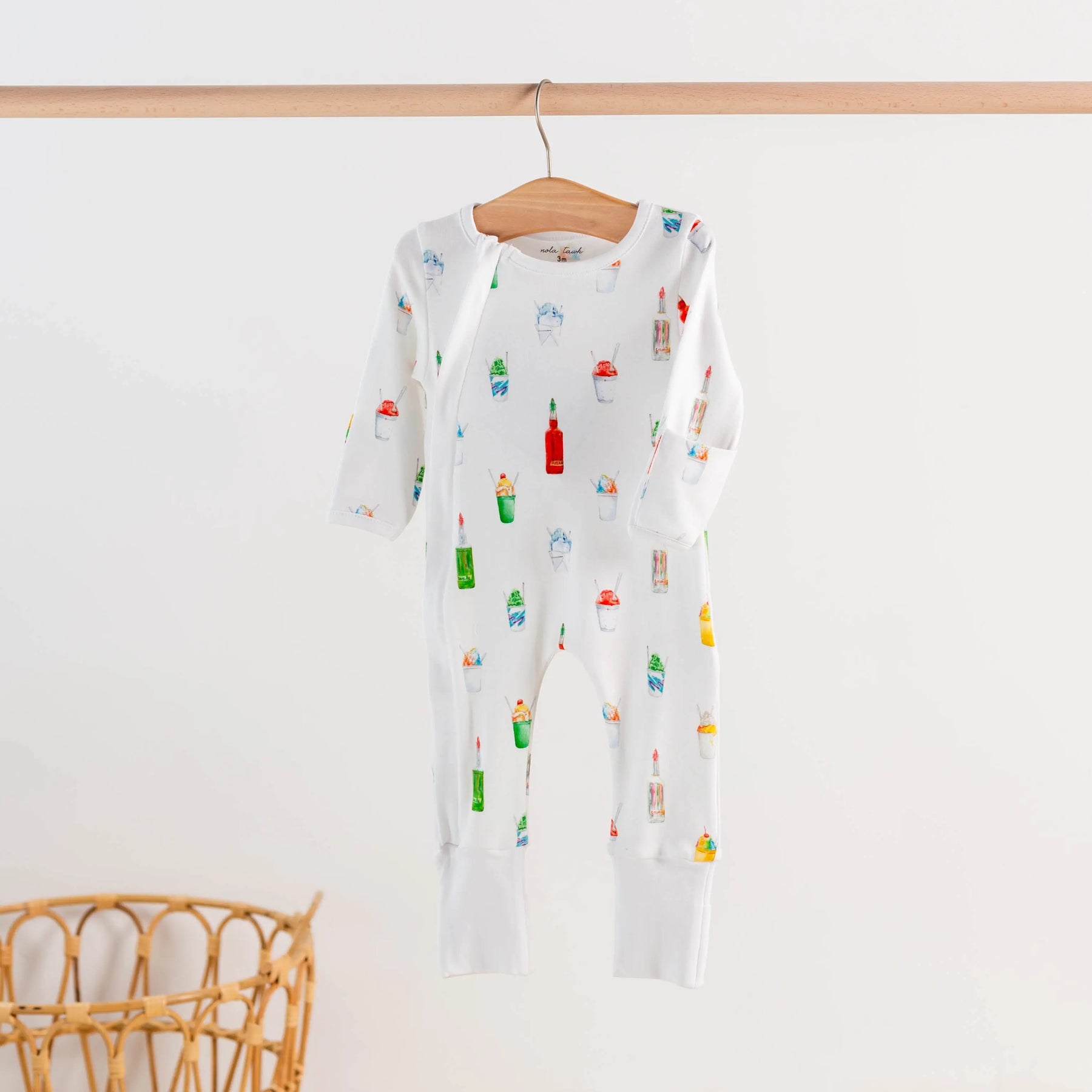 Sugar, Ice, & Everything Nice Organic Cotton Pajama Set by Nola Tawk, Southern food gift detail photo 3