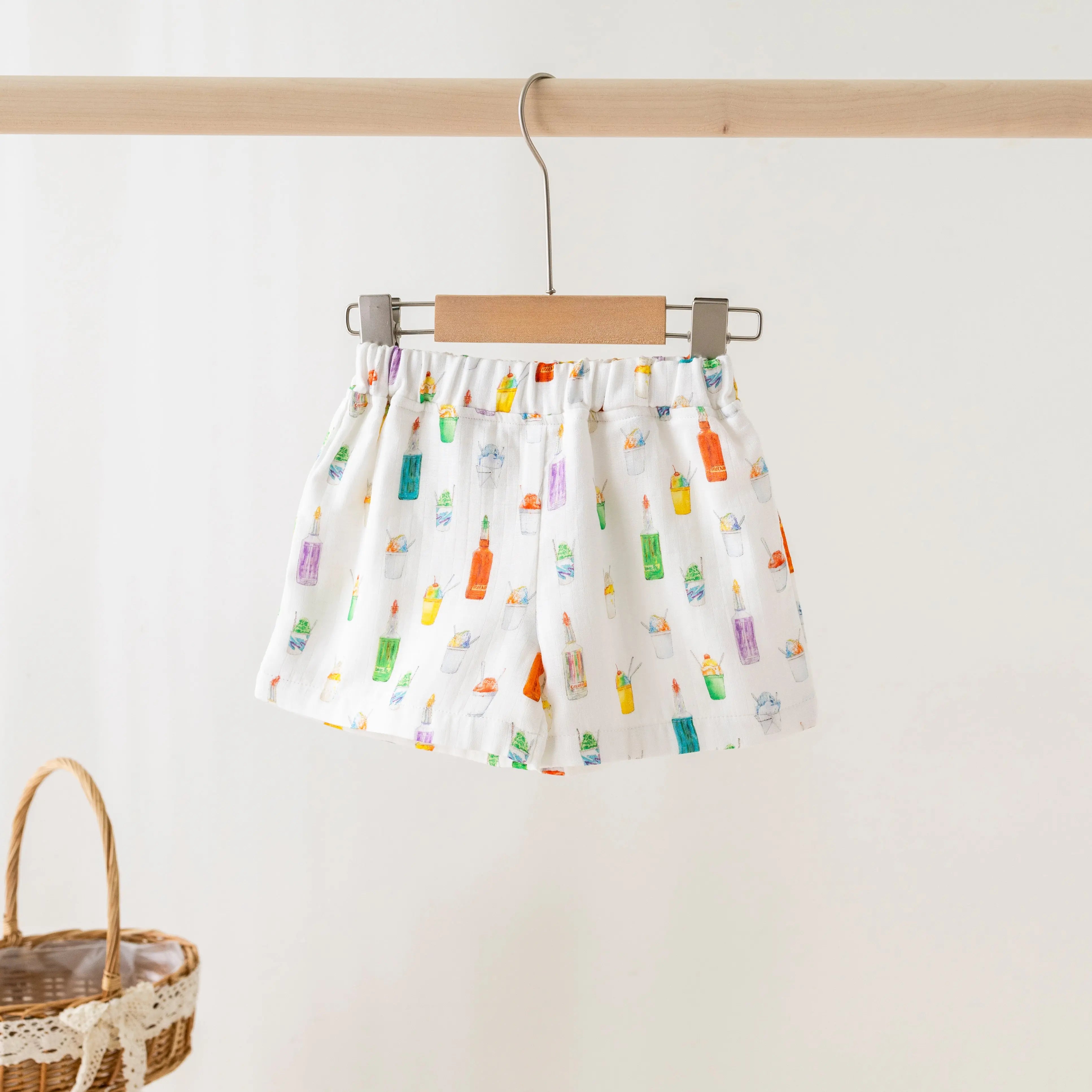 Sugar, Ice, & Everything Nice Organic Muslin Shorts Nola Tawk