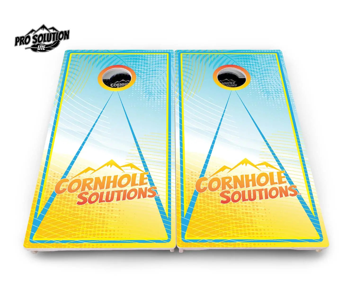 Summertime Cornhole Boards - Pro Solution Lite Series by Cornhole Solutions, custom cornhole board detail photo 2