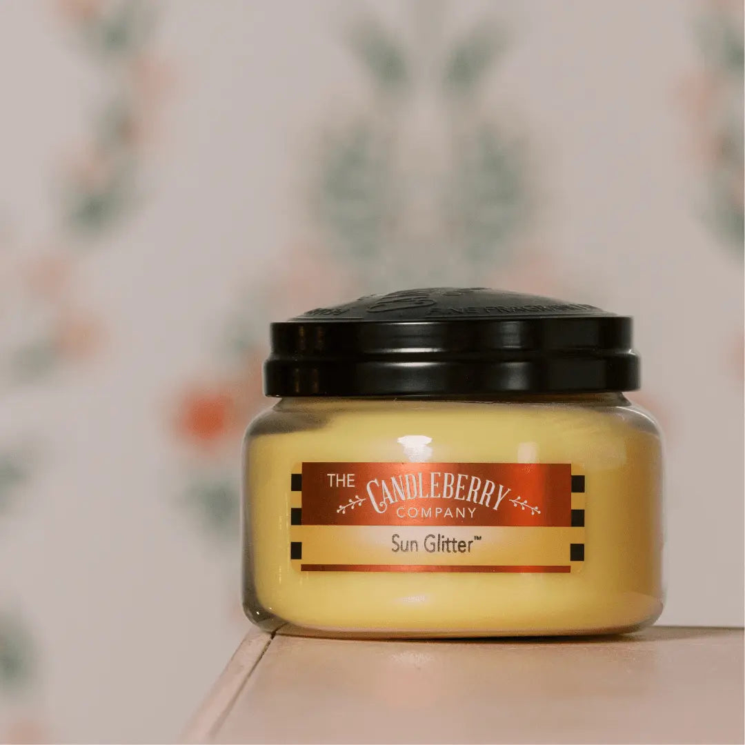Sun Glitter™, Small Jar Candle (Collective) by The Candleberry® Candle Company, scented candle detail photo 2