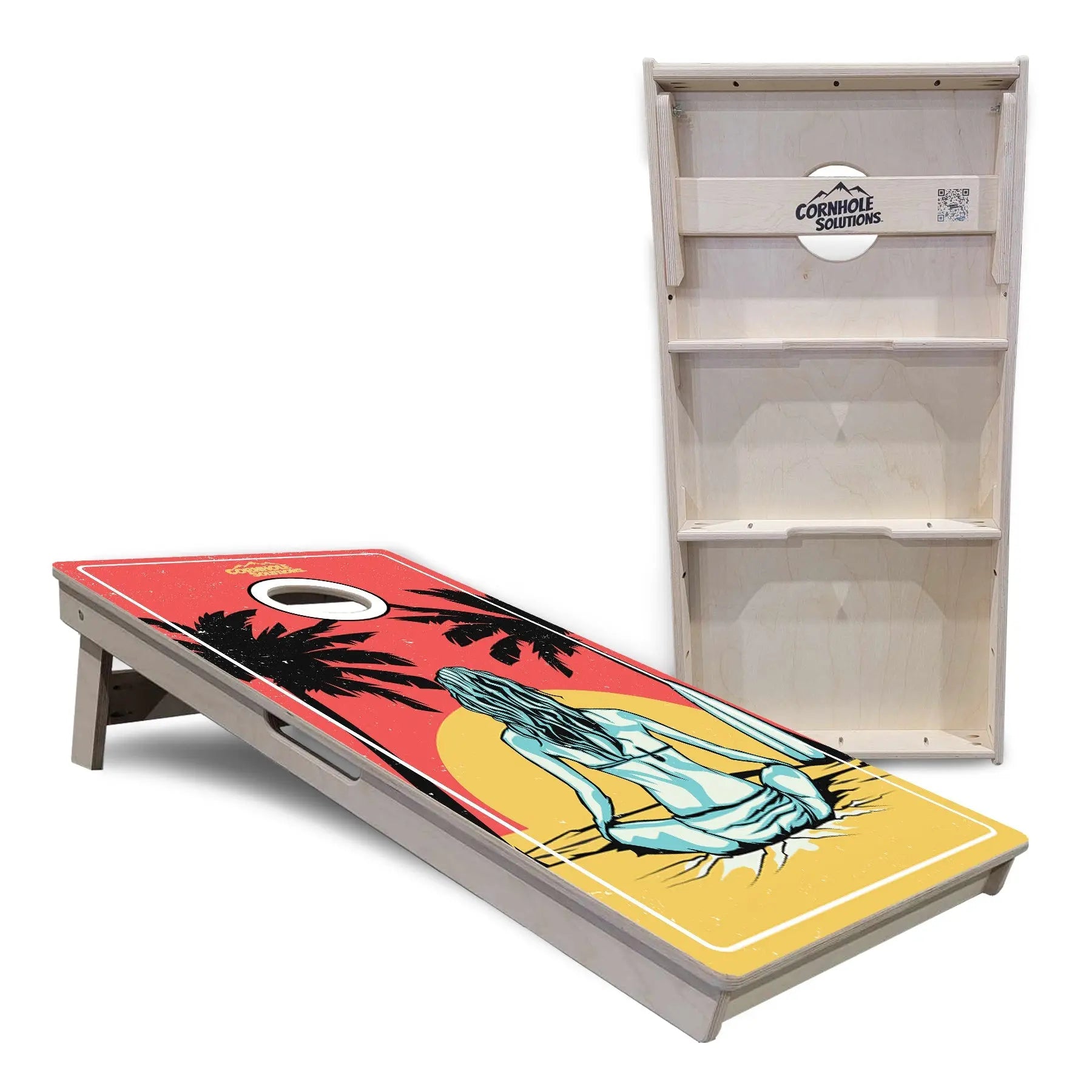 Sunset Girl Cornhole Boards - Professional Tournament Series Cornhole Solutions