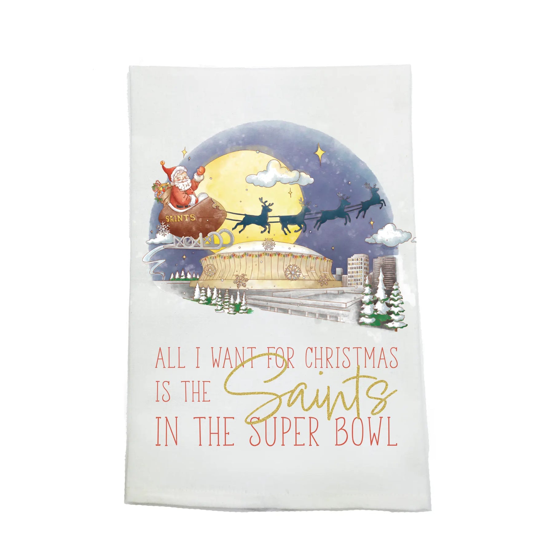 Superbowl Organic Cotton Kitchen Towel Nola Tawk