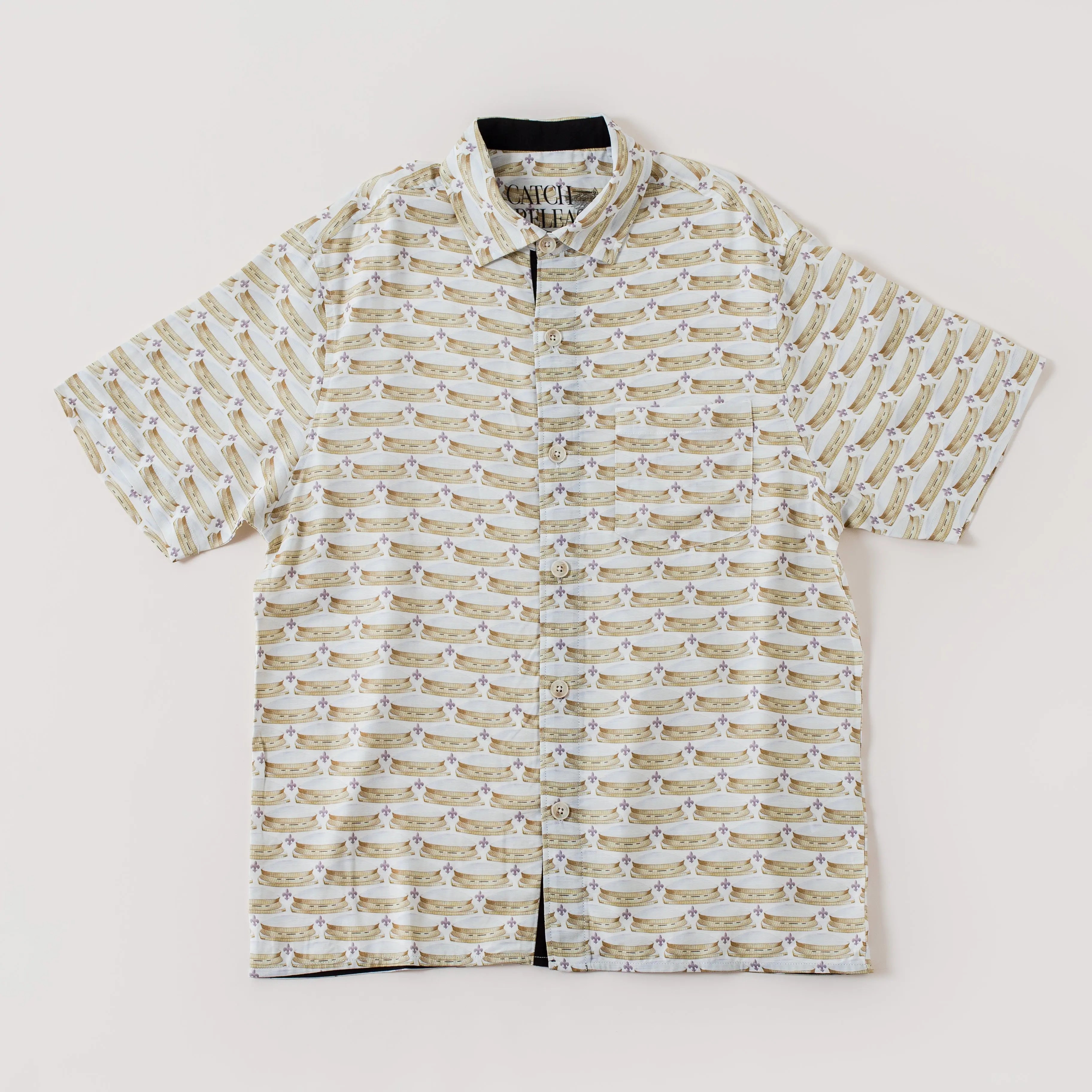 Superdome Men's Festival Shirt by Nola Tawk, Southern lifestyle apparel main product photo