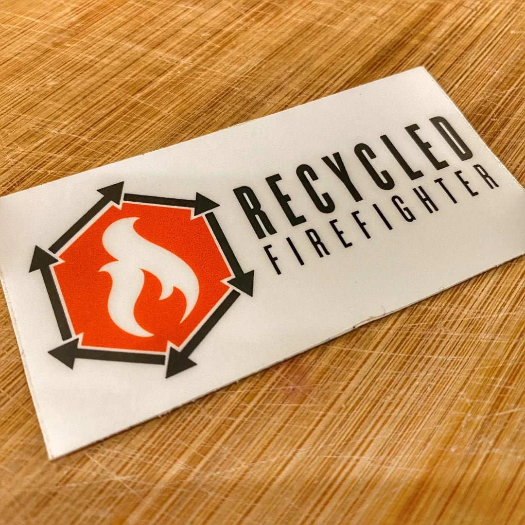 Recycled Firefighter swag stickers product detail