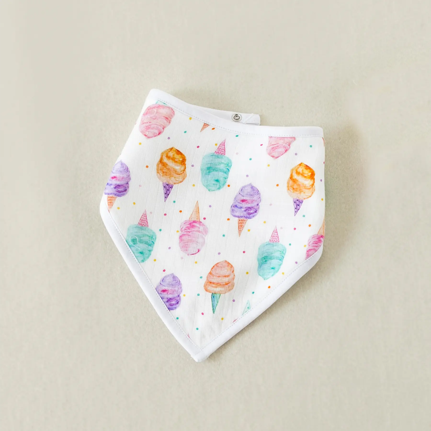 Sweet Celebration Organic Muslin Bib by Nola Tawk, children's boutique clothing main product photo