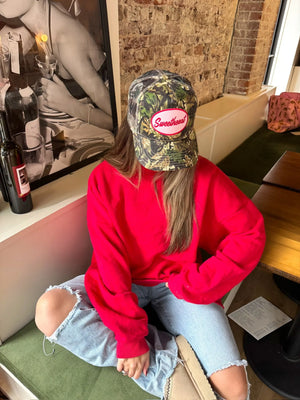 Sweetheart - Vintage Trucker Hat by KenzKustomz, Southern lifestyle apparel detail photo 7