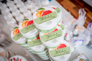 Grapefruit & Calendula 'The Orchard' hand cream jars from Essential Journeys.