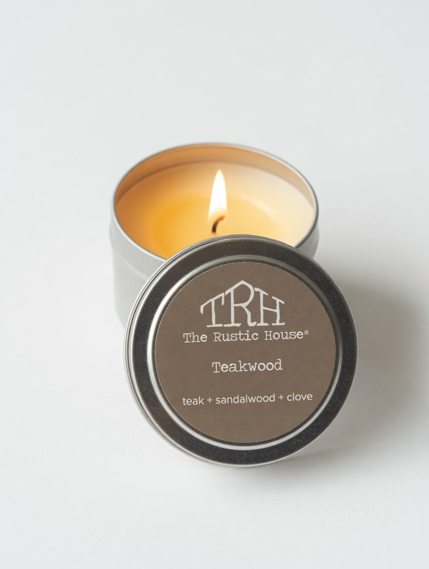 Teakwood Travel Tin by The Rustic House, Southern food gift main product photo