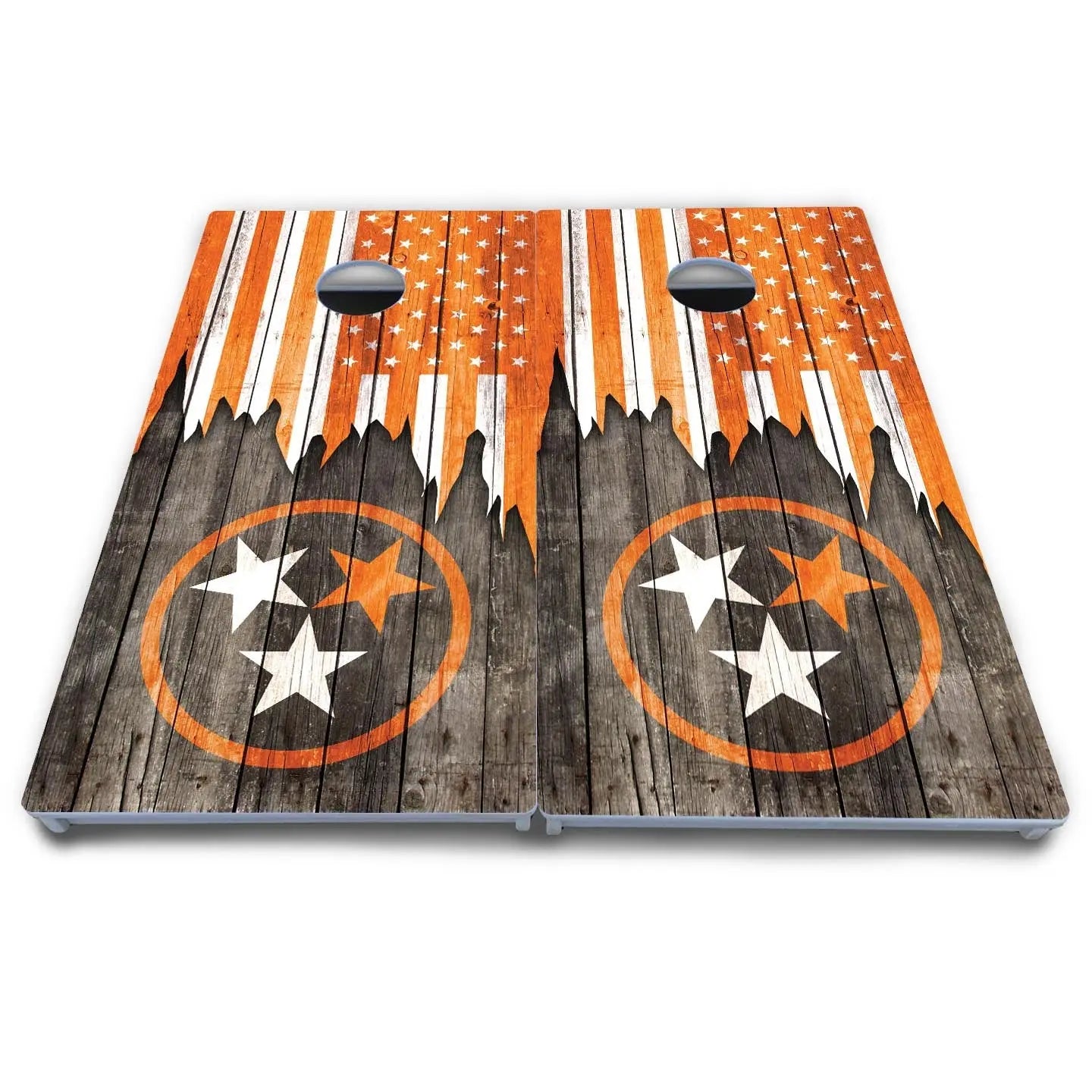 TN/USA Orange Flag Cornhole Boards - All Weather Series