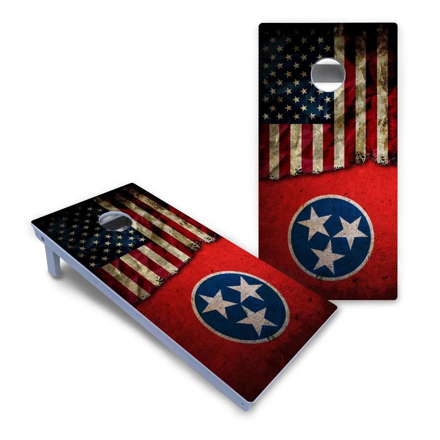 TN/USA Red Flag Cornhole Boards - All Weather Series Cornhole Solutions