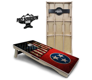 TN/USA Red Flag Cornhole Boards - Pro Solution Elite Series Cornhole Solutions
