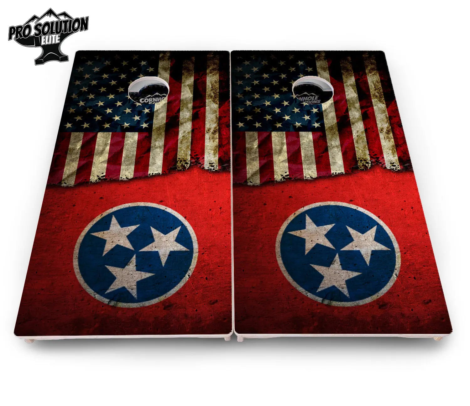 TN/USA Red Flag Cornhole Boards - Pro Solution Elite Series Cornhole Solutions