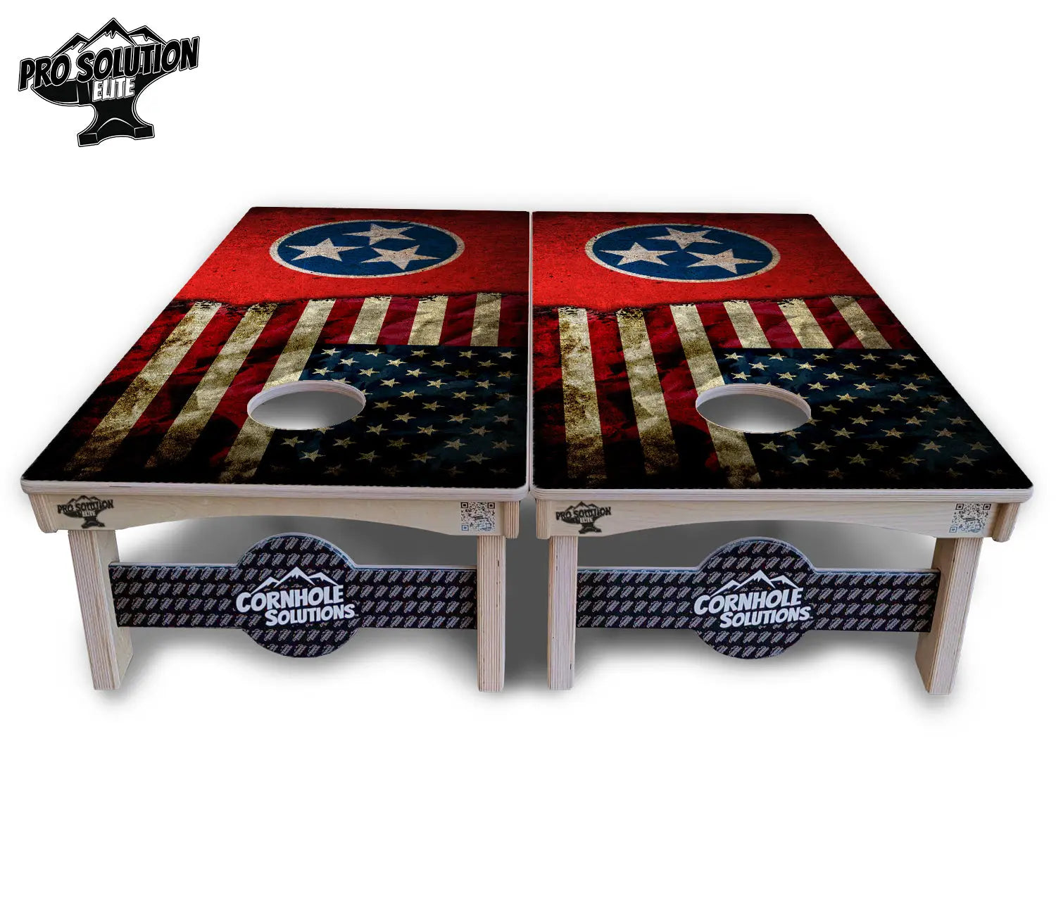 TN/USA Red Flag Cornhole Boards - Pro Solution Elite Series Cornhole Solutions