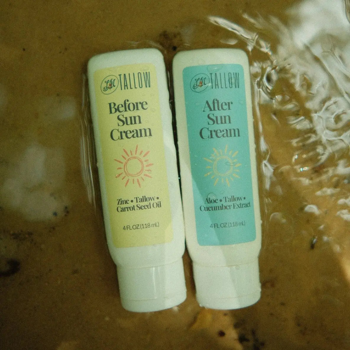 Tallow Sun Care Duo - Natural Before & After Sun Cream Gift Set with Zinc Oxide The Lady May