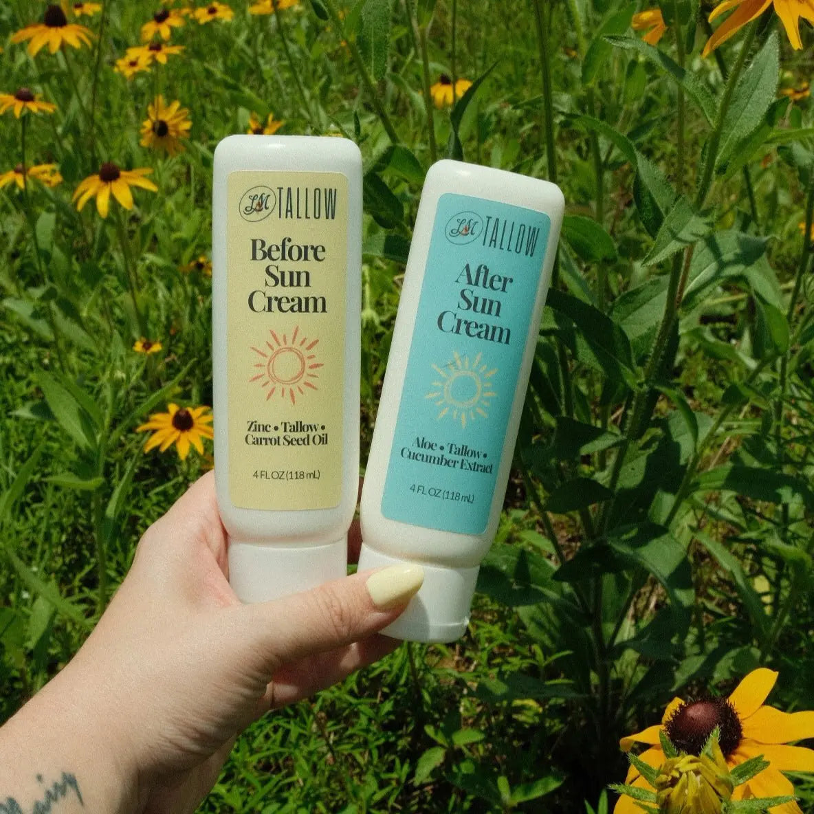 Tallow Sun Care Duo - Natural Before & After Sun Cream Gift Set with Zinc Oxide The Lady May