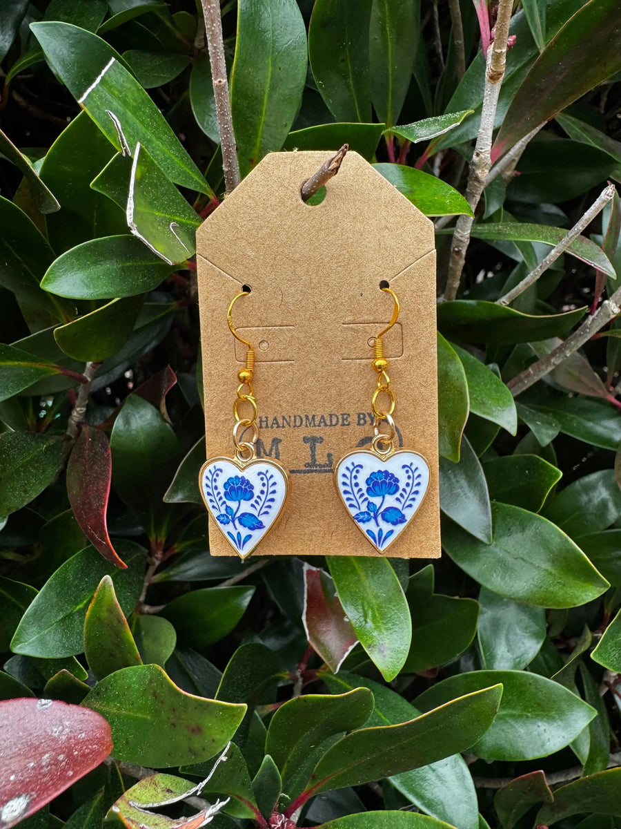 Tea Room Heart Earrings | Vintage Romantic Jewelry Gift