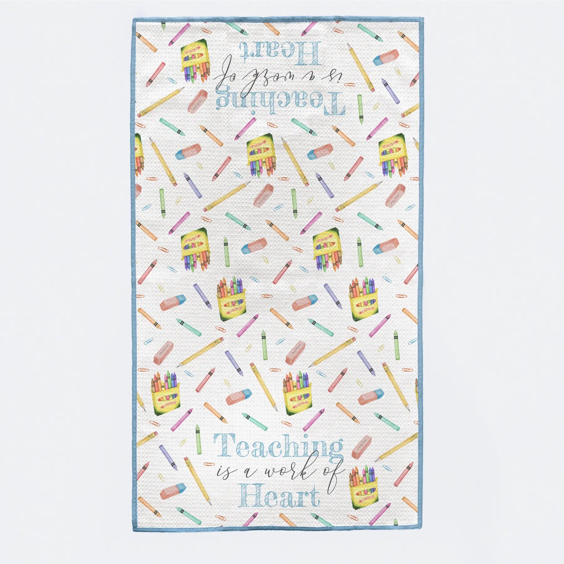 Teaching is a Work of Heart Kitchen Towel by Nola Tawk, Southern food gift main product photo