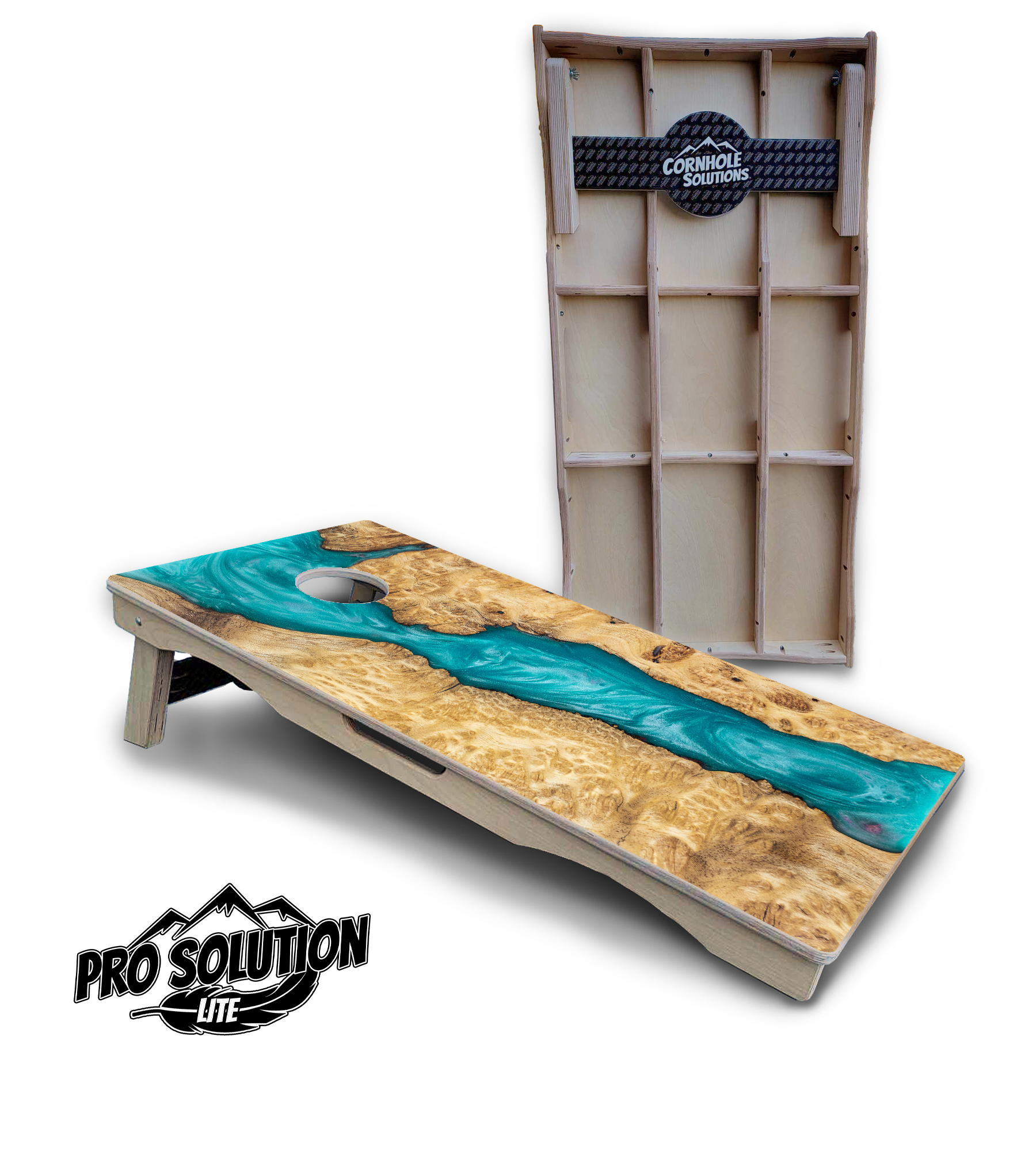 Epoxy Color Options Cornhole Boards (not actual epoxy) - Pro Solution Lite Series by Cornhole Solutions, custom cornhole board detail photo 14