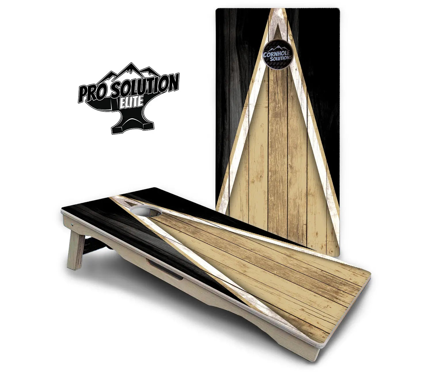 Team Color Triangle Cornhole Boards - Pro Solution Elite Series by Cornhole Solutions, Southern food gift detail photo 2