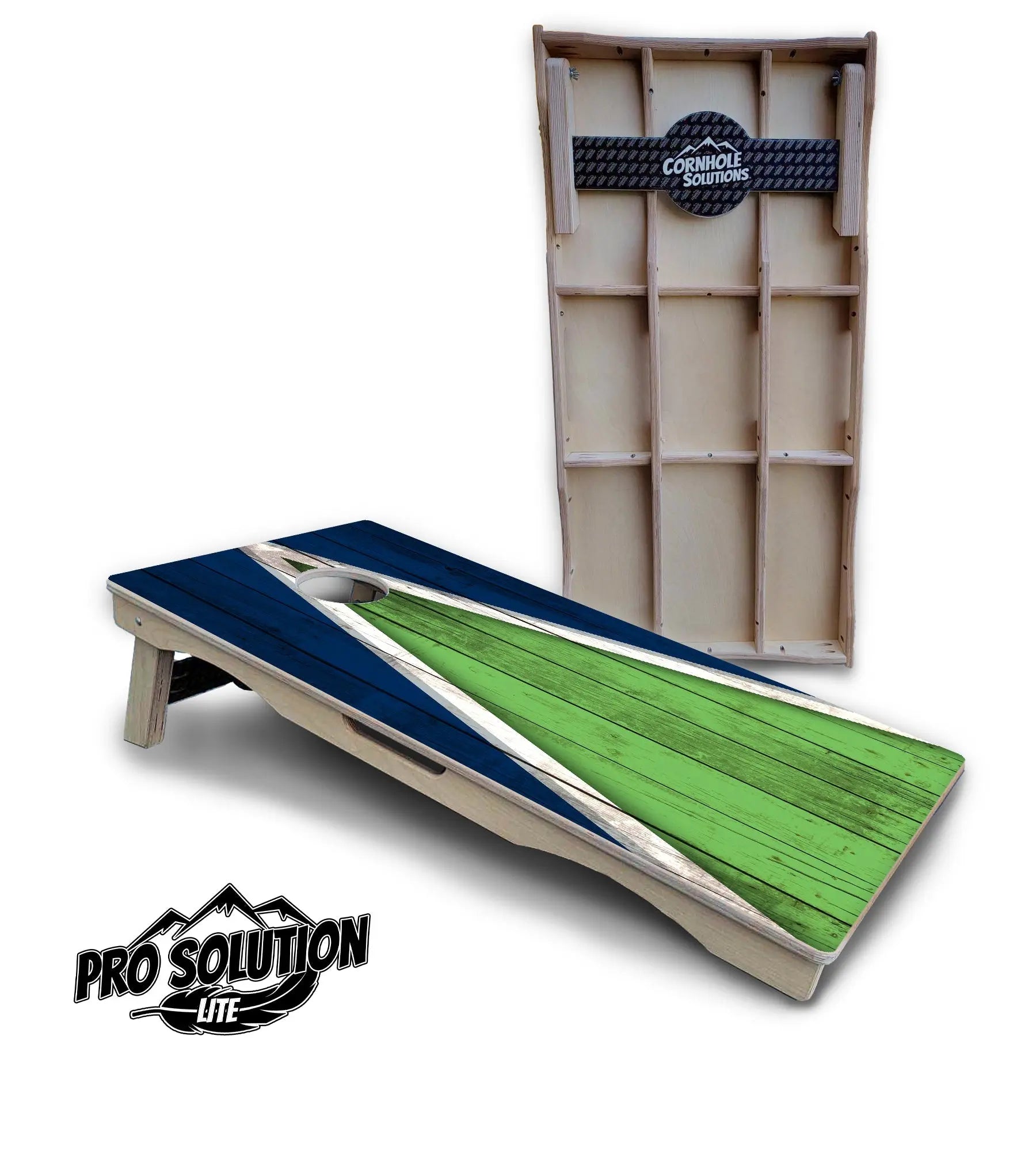 Team Color Triangle Cornhole Boards - Pro Solution Lite Series by Cornhole Solutions, Southern food gift main product photo