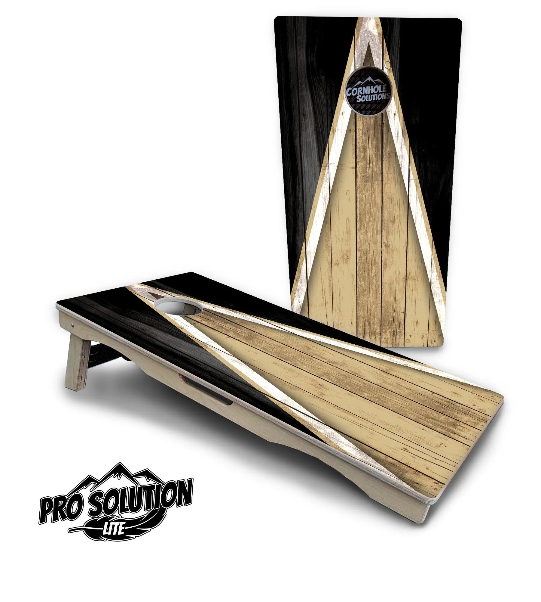 Team Color Triangle Cornhole Boards - Pro Solution Lite Series by Cornhole Solutions, Southern food gift detail photo 2