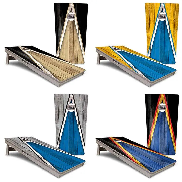 Team Color Triangle Cornhole Boards - Professional Tournament Series by Cornhole Solutions, Southern food gift detail photo 2
