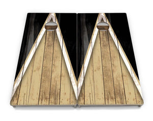 Team Color Triangle Cornhole Boards - Professional Tournament Series