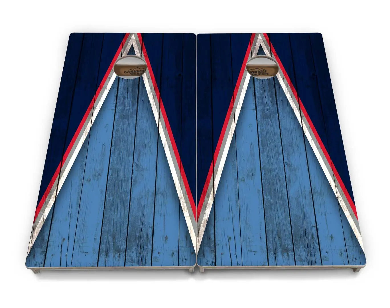Team Color Triangle Cornhole Boards - Professional Tournament Series