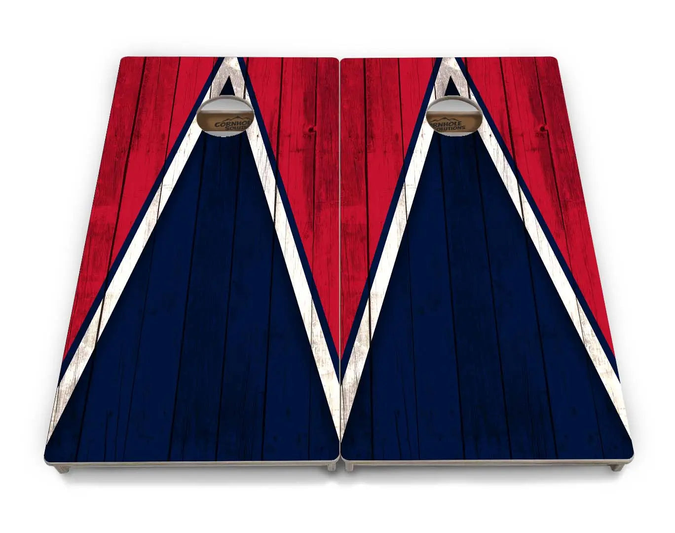 Team Color Triangle Cornhole Boards - Professional Tournament Series