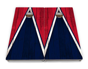 Team Color Triangle Cornhole Boards - Professional Tournament Series