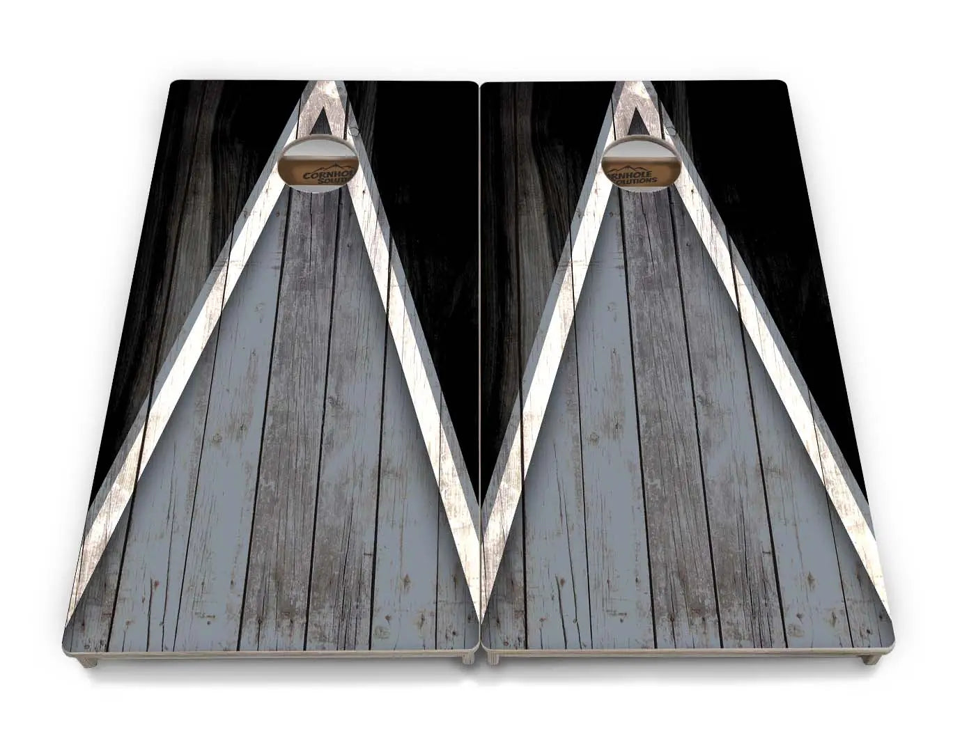 Team Color Triangle Cornhole Boards - Professional Tournament Series