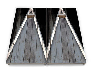 Team Color Triangle Cornhole Boards - Professional Tournament Series