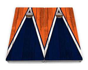 Team Color Triangle Cornhole Boards - Professional Tournament Series