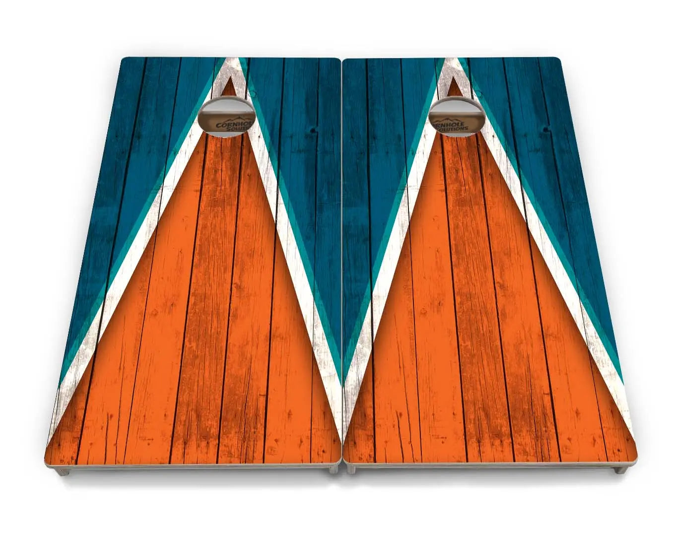 Team Color Triangle Cornhole Boards - Professional Tournament Series