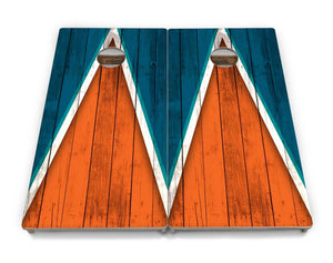 Team Color Triangle Cornhole Boards - Professional Tournament Series
