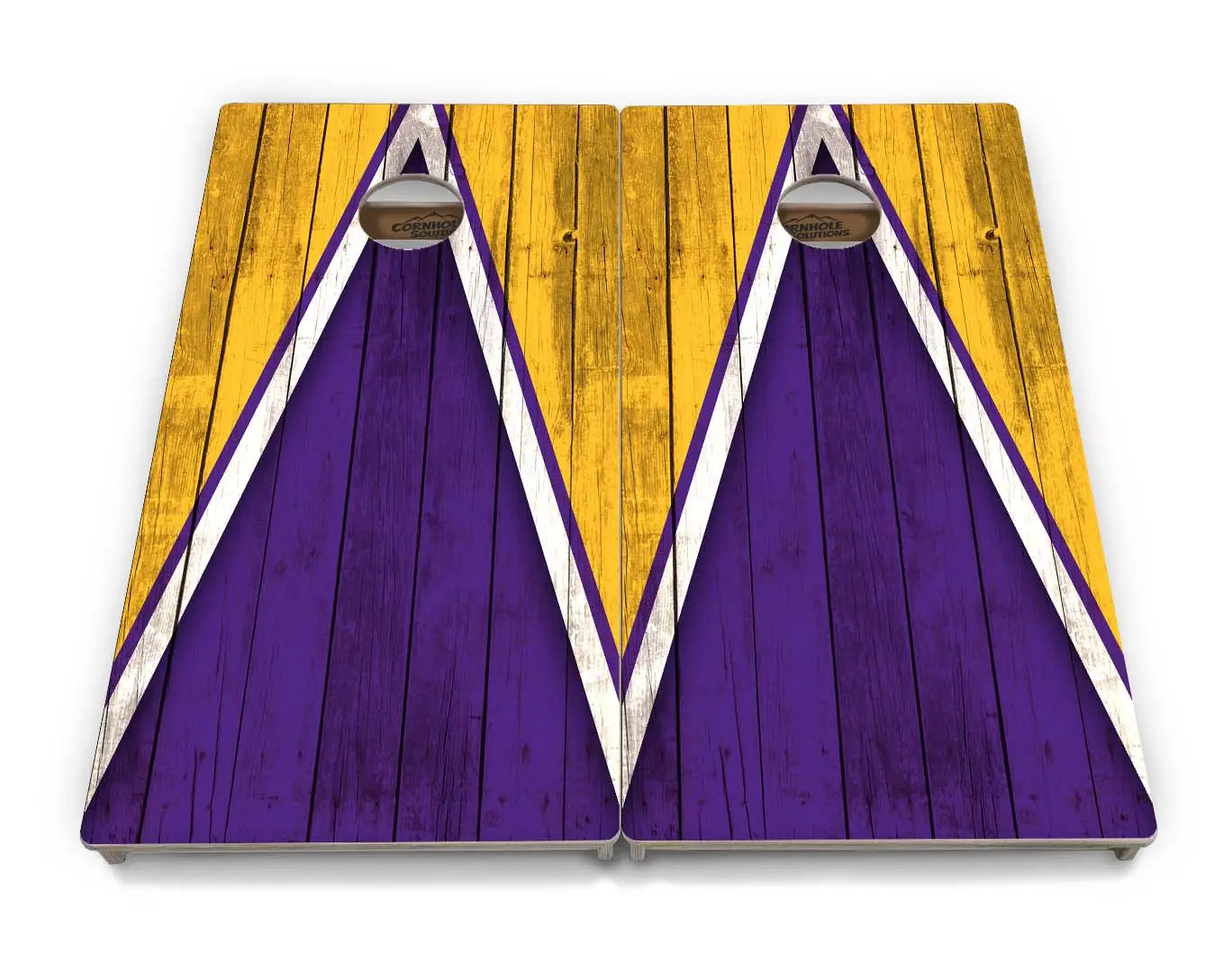 Team Color Triangle Cornhole Boards - Professional Tournament Series