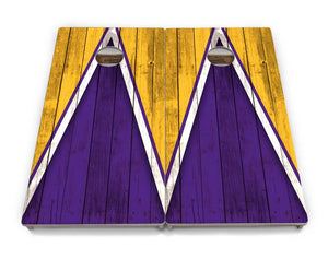 Team Color Triangle Cornhole Boards - Professional Tournament Series