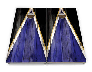 Team Color Triangle Cornhole Boards - Professional Tournament Series