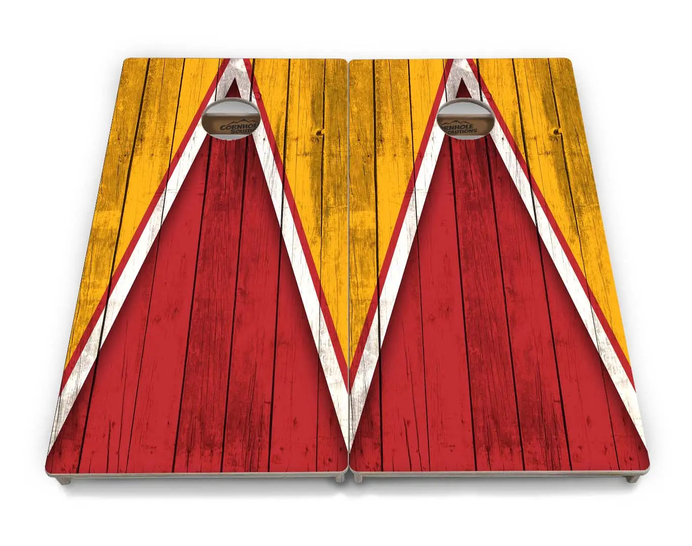 Team Color Triangle Cornhole Boards - Professional Tournament Series
