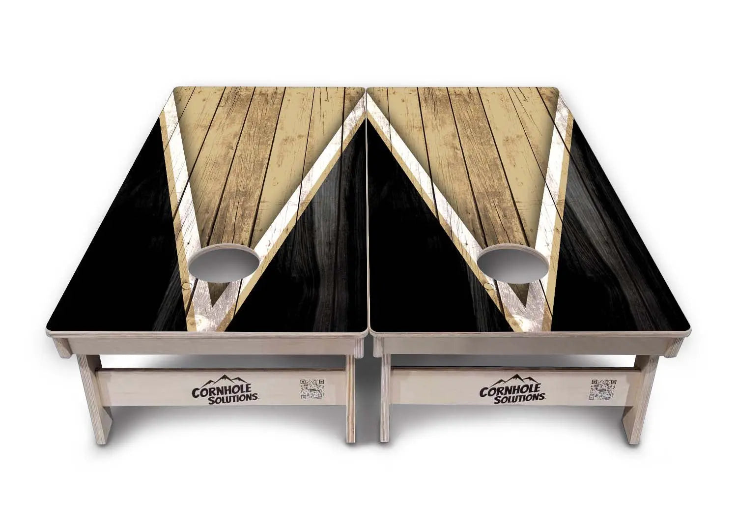Team Color Triangle Cornhole Boards - Professional Tournament Series
