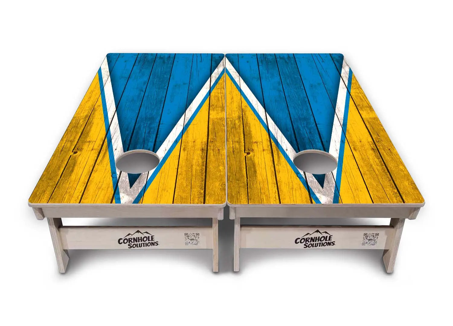 Team Color Triangle Cornhole Boards - Professional Tournament Series